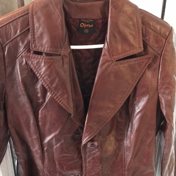 Opera Jackets & Blazers - ♻️ 💕 1970’s LONG Leather Trench Coat - Top Quality-  self  tie belt ♻️💕